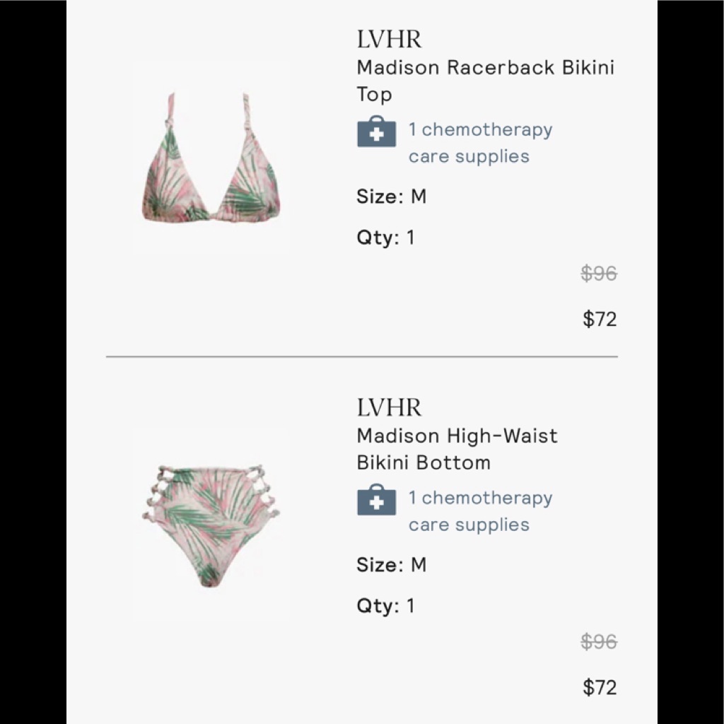 Lvhr Bikini Set, High Waist Bottom&Racer Back Top